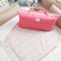 코니아일랜드 사과라벨 여름용 어린이집 낮잠이불세트 메밀 베개솜포함, 쁘띠플라워