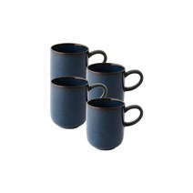 젠한국 아티젠 카페머그컵 400ml, 블루, 4개입