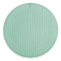 정담 정헌진 원형접시, 청자, 1개