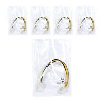 HDTOP 4핀 메인보드용 전원 연장 케이블 HT-I02, 5개입, 15cm