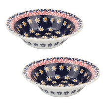 디어리빙 북유럽플라워 볼 14cm, 네이비, 2개입