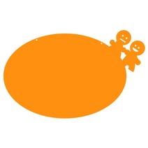 쿠 홈 인테리어 아크릴 메모 보드 걸이형 오렌지 소 MO 60, 1개