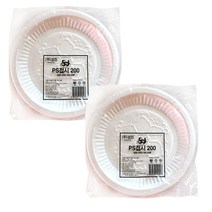 SJ PS접시 200 x 200 mm, 50개입, 2개