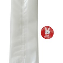 황씨네도시락 반투명M봉투 30p + 스티커 레드토끼친구야 맛있게 먹어 30p, 1세트