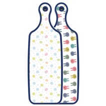 로엠디자인 블루에디션 양면 서빙보드 도마 토끼, 마카롱, 1개