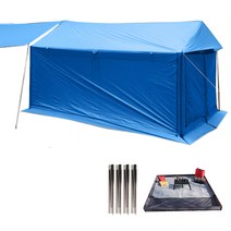오빌 라운지 쉘터 익스페디션 텐트   사이드폴   그라운드시트, 블루, 1세트