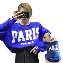 Noland S&H PARIS 견주 반려견 커플 옷, 블루