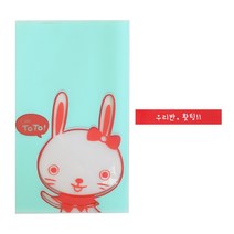 황씨네도시락 비접착 야미봉투 토끼 30p + 빨강띠지 우리반 홧팅 30p, 1세트