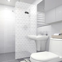 디자인수풀 북유럽 스타일 샤워 윈도우 시트지, SW678