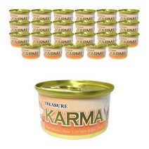카르마 고양이 원형 캔 가다랑어 + 치킨, 80g, 24개입