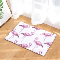 슈퍼식스 플라밍고 패턴 시리즈 물 흡수 발 매트, 6