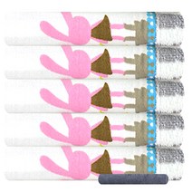 송월타월 론리래빗세면 수건 5p + 진뷰티 수건, 여름, 회색, 1세트
