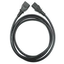 애니포트 국산 컴퓨터 연장 파워코드 10A 0.75SQ 캡코드, 2개입, 2m