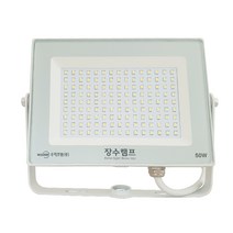 장수램프 컬러원 LED 사각 투광기 50W 전구색, 1개