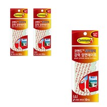 3M 코맨드 리필테이프 소형 10입, 화이트, 3개입