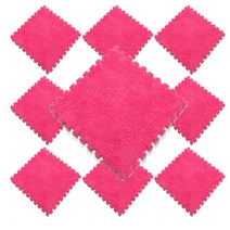 리빙조이 솔리드 EVA 퍼즐매트 9p, 로즈, 9개