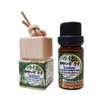 편백아트 정유 방향제 끈형 사각 본품 8ml + 리필 10ml, 1세트