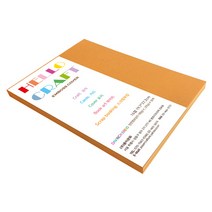 종이문화 양면 엠보싱지 다빈치엠보 16절 No.15 오렌지 55p, 1개