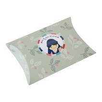 황씨네도시락 반달 상자 나뭇잎 카키 10p + 새해 복 한복소년 스티커 10p, 혼합 색상, 1세트