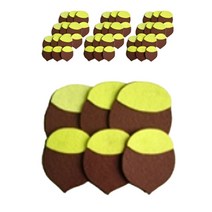아이세상 환경구성 펠트 장식 6p x 10개, 43도토리