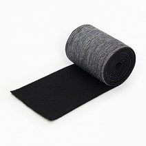 해피베어스 멜란지 양면 고무줄 60mm, 그레이 + 블랙, 3개입