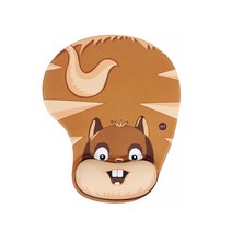 DM 알럽컴 귀여운 슬립 마우스 패드, 다람쥐, 1개