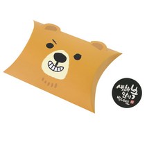 황씨네도시락 반달상자 곰 30p + 뉴 새해복 캘리 스티커 블랙 30p, 혼합 색상, 1세트