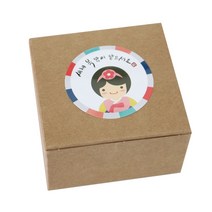 황씨네도시락 모던크라프트 상자 30p + 새해복 스티커 한복소녀 30p, 혼합 색상, 1세트