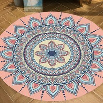 이지웜 플라워 원형 발매트, A-7