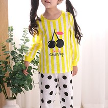 메이키즈 여아용 러블리체리 오가닉 9부 내의