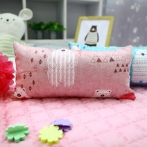 피플아이 유아동 순면 베개 테디베어, 핑크