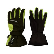 이프플라잉 방한 스노우 보드 겸용 스키장갑 G2015-074, 그린 + 블랙