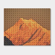 앤비커머스 인테리어 타공판 600 x 500 mm, 1세트, 마운틴(White)