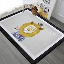 플리안 북유럽풍 동물파티 사각 러그