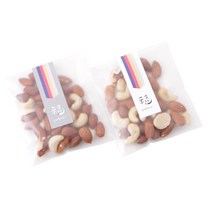 봄91 BOM 반투명 접착 쿠키봉투 10 x 11 cm 100p + 복감사합니다 세로형 롱사각스티커 흰색 50p + 회색 50p N1901004, 1세트