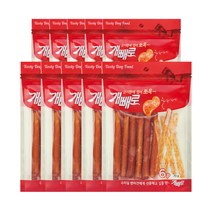 개빼로 콜라보 강아지 껌 6p 70g, 치킨 + 치즈껌 혼합맛, 10개