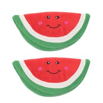 지피포우즈 수박냠냠이 강아지 삑삑이 장난감, 혼합 색상, 2개입