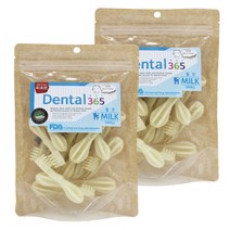 덴탈365 반려견 간식 150g, 밀크, 2개