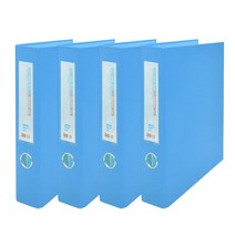알파 에코프랜드리 합지D링바인더 A4 3공 5cm, 청색, 4개입