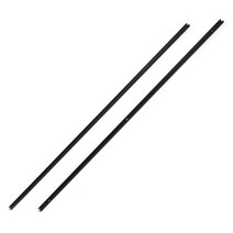 선반나라 플랫 액자레일 1 m, 블랙, 2개입