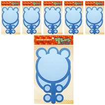 동기오피스 펠트아트지 접착식 2p x 6개, DF-1030 튤립판(파랑)