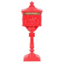 인스타조명 POST 스탠드형 주물우체통, 레드