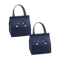 마켓감성 애니멀 피크닉 보냉백 2p, 네이비