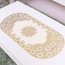 앤티스 르네상스 자수 테이블 매트 2p, 국화, 84x40cm