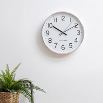 오리엔트 슬림메탈프레임 인테리어벽시계 OT864S, 실버