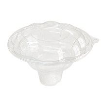 투고팩 손잡이 꽃빙수용기 600ml + 돔뚜껑 SL-B700, 1개입, 20세트