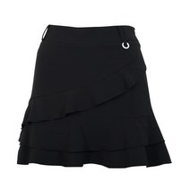 티엔디골프 여성용 고양이자수 샤링 랩 스커트 ASYE4056