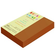 종이문화 양면색상지 뉴씨플레인 16절 No.23 황토색, 280매