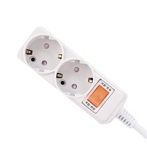 CARNIX 타노스 통합스위치 멀티 콘센트 2구 16A, 3m, 1개