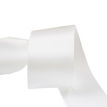 가드 공예 데코 선물포장 리본 19mm, 화이트, 90m